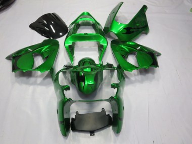 Green Kawasaki ZX6R Fairings 2000-2002 Outlets