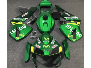 Green Movistar Honda CBR600RR Fairings 2003-2004 Outlets