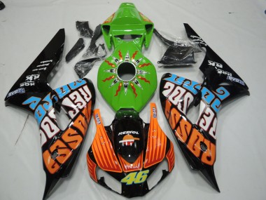 Green Rossi Honda CBR1000RR Fairings 2006-2007 Outlets