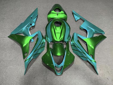 Green & Teal Honda CBR600RR Fairings 2007-2008 Outlets