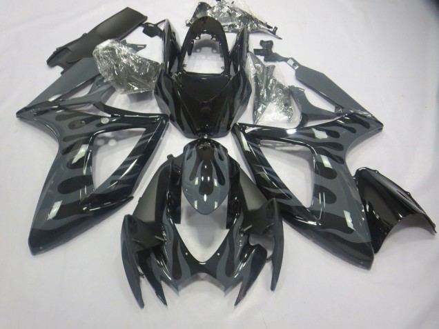 Grey Flame Suzuki GSXR 600-750 Fairings 2006-2007 Outlets Grey Flame Suzuki GSXR 600-750 Fairings 2006-2007 Outlets