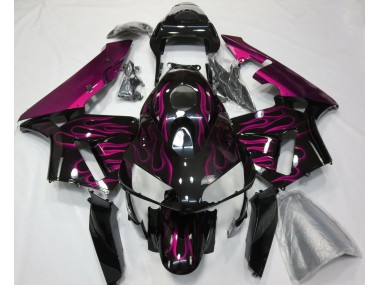 Hot Pink Flames Honda CBR600RR Fairings 2003-2004 Outlets