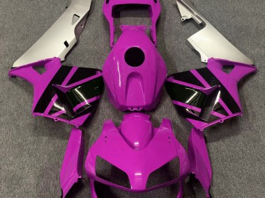 Hot Pink & Matte Silver Honda CBR600RR Fairings 2003-2004 Outlets