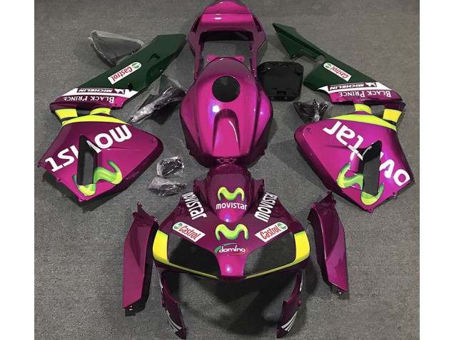 Hot Pink Movistar Honda CBR600RR Fairings 2003-2004 Outlets Hot Pink Movistar Honda CBR600RR Fairings 2003-2004 Outlets