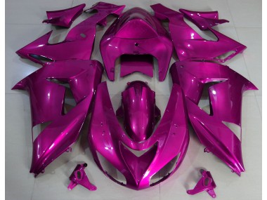 Hot Pink Plain Kawasaki ZX10R Fairings 2006-2007 Outlets
