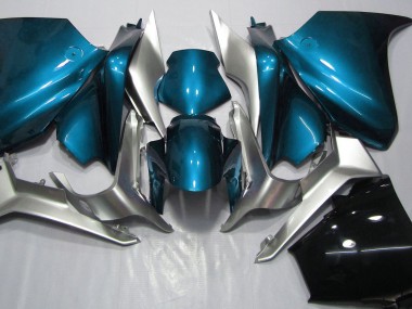 Light Blue and Silver Honda VFR1200 Fairings 2010-2013 Outlets