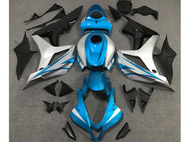 Light Blue and Silver OEM Style Honda CBR600RR Fairings 2007-2008 Outlets Light Blue and Silver OEM Style Honda CBR600RR Fairings 2007-2008 Outlets