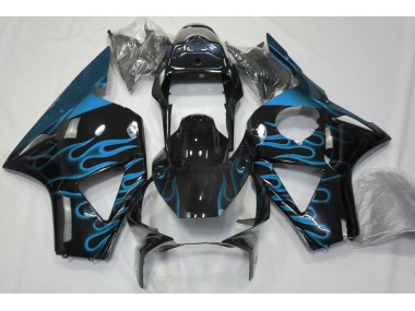 Light Blue Flame Honda CBR954 Fairings 2002-2003 Outlets