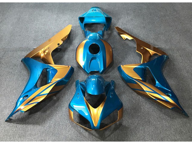 Light Blue & Gold Honda CBR1000RR Fairings 2006-2007 Outlets Light Blue & Gold Honda CBR1000RR Fairings 2006-2007 Outlets