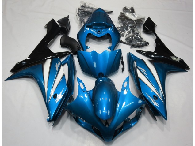 Light Blue White and Black Yamaha R1 Fairings 2007-2008 Outlets