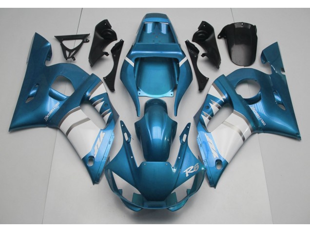 Light Blue & White Yamaha R6 Fairings 1998-2002 Outlets Light Blue & White Yamaha R6 Fairings 1998-2002 Outlets