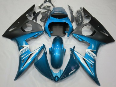 Light Blue & White Yamaha R6 Fairings 2003-2005 Outlets