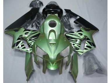 Light Green Flame Honda CBR600RR Fairings 2005-2006 Outlets