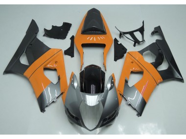 Light Orange Silver and Black Suzuki GSXR 1000 Fairings 2003-2004 Outlets