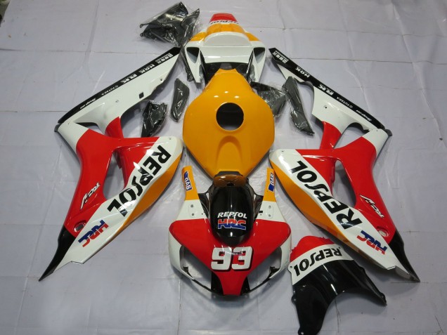 Light Orange White Repsol Honda CBR1000RR Fairings 2006-2007 Outlets Light Orange White Repsol Honda CBR1000RR Fairings 2006-2007 Outlets