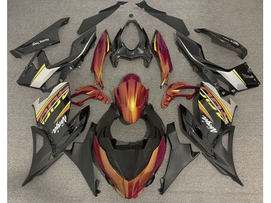 Liquid Orange and Gray Kawasaki Ninja 400 Fairings 2018-2020 Outlets