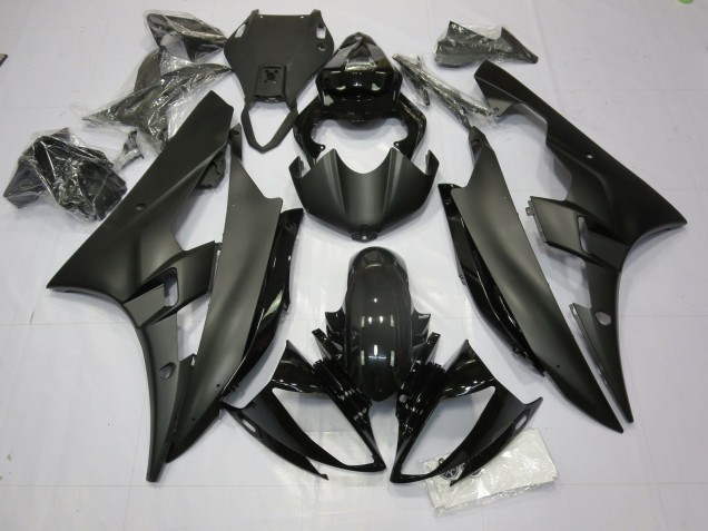 Matte and Gloss Black Yamaha R6 Fairings 2006-2007 Outlets Matte and Gloss Black Yamaha R6 Fairings 2006-2007 Outlets