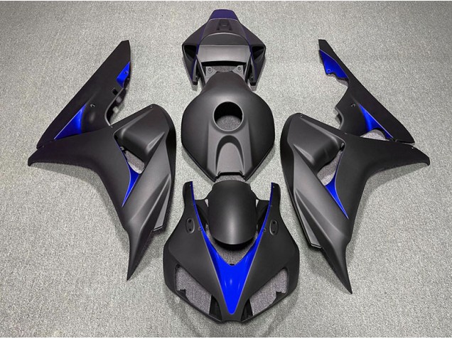 Matte Black and Blue Honda CBR1000RR Fairings 2006-2007 Outlets Matte Black and Blue Honda CBR1000RR Fairings 2006-2007 Outlets