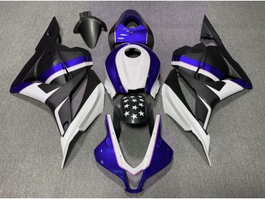 Matte Black and Dark Blue Star Honda CBR600RR Fairings 2009-2012 Outlets