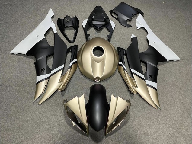 Matte Black and Gold Yamaha R6 Fairings 2008-2016 Outlets Matte Black and Gold Yamaha R6 Fairings 2008-2016 Outlets
