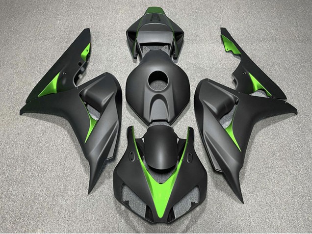 Matte Black and Green Honda CBR1000RR Fairings 2006-2007 Outlets Matte Black and Green Honda CBR1000RR Fairings 2006-2007 Outlets