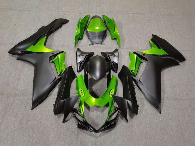 Matte Black and Green Suzuki GSXR 600-750 Fairings 2011-2020 Outlets Matte Black and Green Suzuki GSXR 600-750 Fairings 2011-2020 Outlets