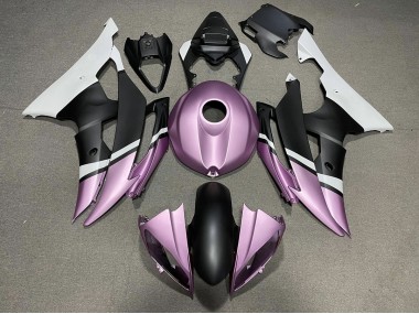 Matte Black and Light Purple Yamaha R6 Fairings 2008-2016 Outlets
