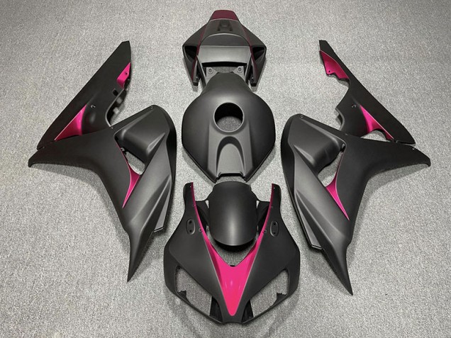 Matte Black and Pink Honda CBR1000RR Fairings 2006-2007 Outlets Matte Black and Pink Honda CBR1000RR Fairings 2006-2007 Outlets