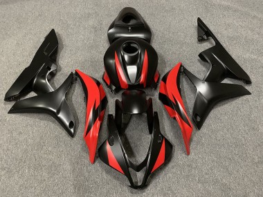 Matte Black and Red Honda CBR600RR Fairings 2007-2008 Outlets