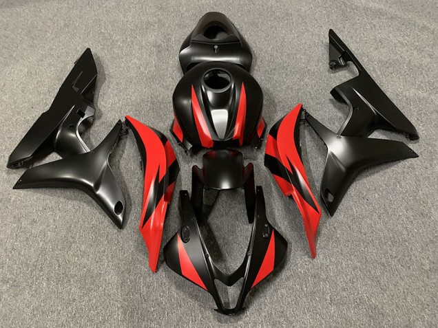 Matte Black and Red Honda CBR600RR Fairings 2007-2008 Outlets Matte Black and Red Honda CBR600RR Fairings 2007-2008 Outlets