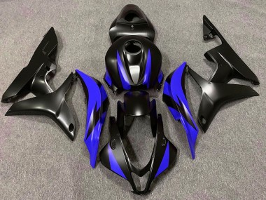 Matte Black & Blue Design Honda CBR600RR Fairings 2007-2008 Outlets