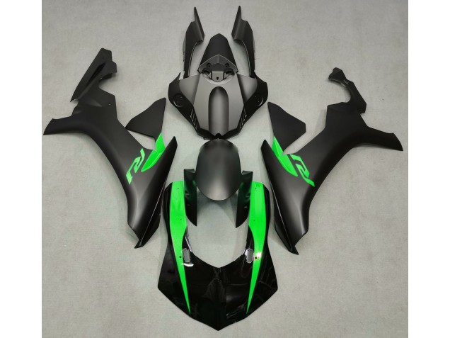 Matte Black & Green Yamaha R1 Fairings 2015-2019 Outlets Matte Black & Green Yamaha R1 Fairings 2015-2019 Outlets