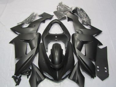 Matte Black Kawasaki ZX10R Fairings 2006-2007 Outlets