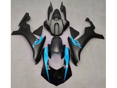 Matte Black & Light Blue Yamaha R1 Fairings 2015-2019 Outlets