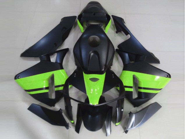 Matte Black & Light Green Honda CBR600RR Fairings 2005-2006 Outlets Matte Black & Light Green Honda CBR600RR Fairings 2005-2006 Outlets