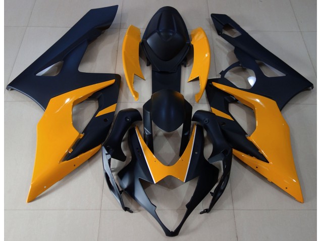 Matte Black & Light Orange Suzuki GSXR 1000 Fairings 2005-2006 Outlets Matte Black & Light Orange Suzuki GSXR 1000 Fairings 2005-2006 Outlets