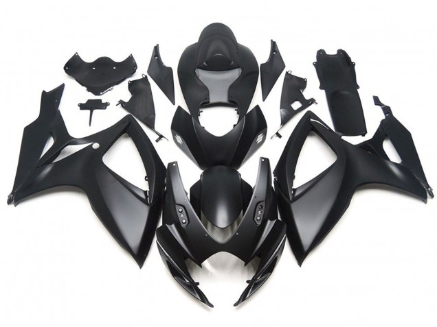 Matte Black OEM Custom Style Suzuki GSXR 600-750 Fairings 2006-2007 Outlets Matte Black OEM Custom Style Suzuki GSXR 600-750 Fairings 2006-2007 Outlets