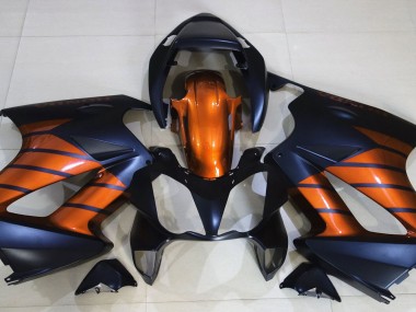 Matte Black & Orange Honda VFR800 Fairings 2002-2012 Outlets