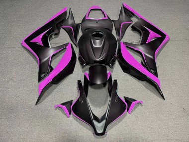 Matte Black & Pink Honda CBR600RR Fairings 2007-2008 Outlets