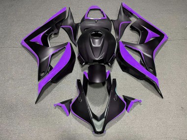 Matte Black & Purple Honda CBR600RR Fairings 2007-2008 Outlets