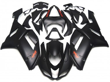 Matte Black Red Decals Kawasaki ZX6R Fairings 2007-2008 Outlets