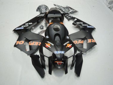 Matte Black Repsol Honda CBR600RR Fairings 2003-2004 Outlets
