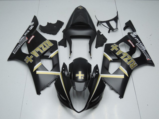 Matte Black Rizla Suzuki GSXR 1000 Fairings 2003-2004 Outlets Matte Black Rizla Suzuki GSXR 1000 Fairings 2003-2004 Outlets