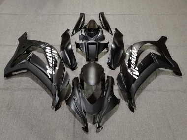 Matte Black with White Kawasaki ZX10R Fairings 2016-2019 Outlets
