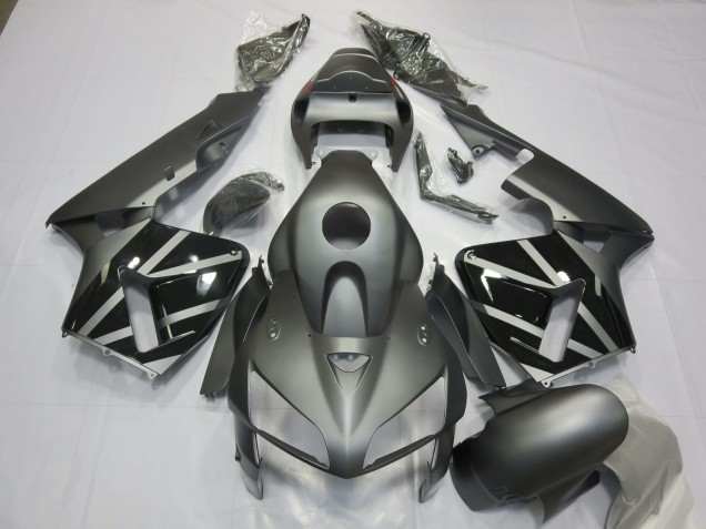 Matte Grey & Black Honda CBR600RR Fairings 2005-2006 Outlets Matte Grey & Black Honda CBR600RR Fairings 2005-2006 Outlets