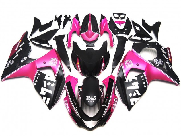 Matte Pink Custom Logos Suzuki GSXR 1000 Fairings 2009-2016 Outlets Matte Pink Custom Logos Suzuki GSXR 1000 Fairings 2009-2016 Outlets