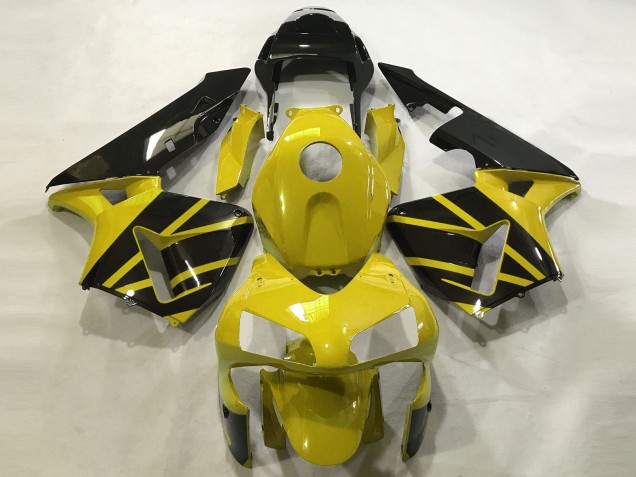 Mustard Yellow & Gloss Black Honda CBR600RR Fairings 2003-2004 Outlets Mustard Yellow & Gloss Black Honda CBR600RR Fairings 2003-2004 Outlets