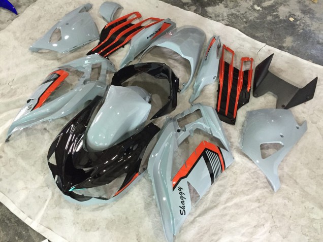 Nardo and Orange Shaggy Kawasaki ZX6R Fairings 2013-2018 Outlets