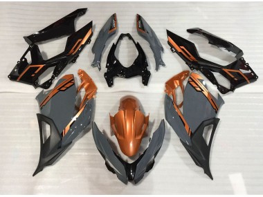 Nardo Gray and Orange Kawasaki Ninja 400 Fairings 2018-2020 Outlets