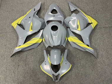 Nardo Gray and Yellow Honda CBR600RR Fairings 2009-2012 Outlets